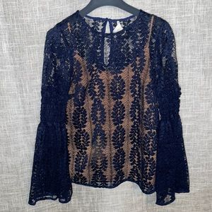 MICHAEL KORS lace long sleeve top.